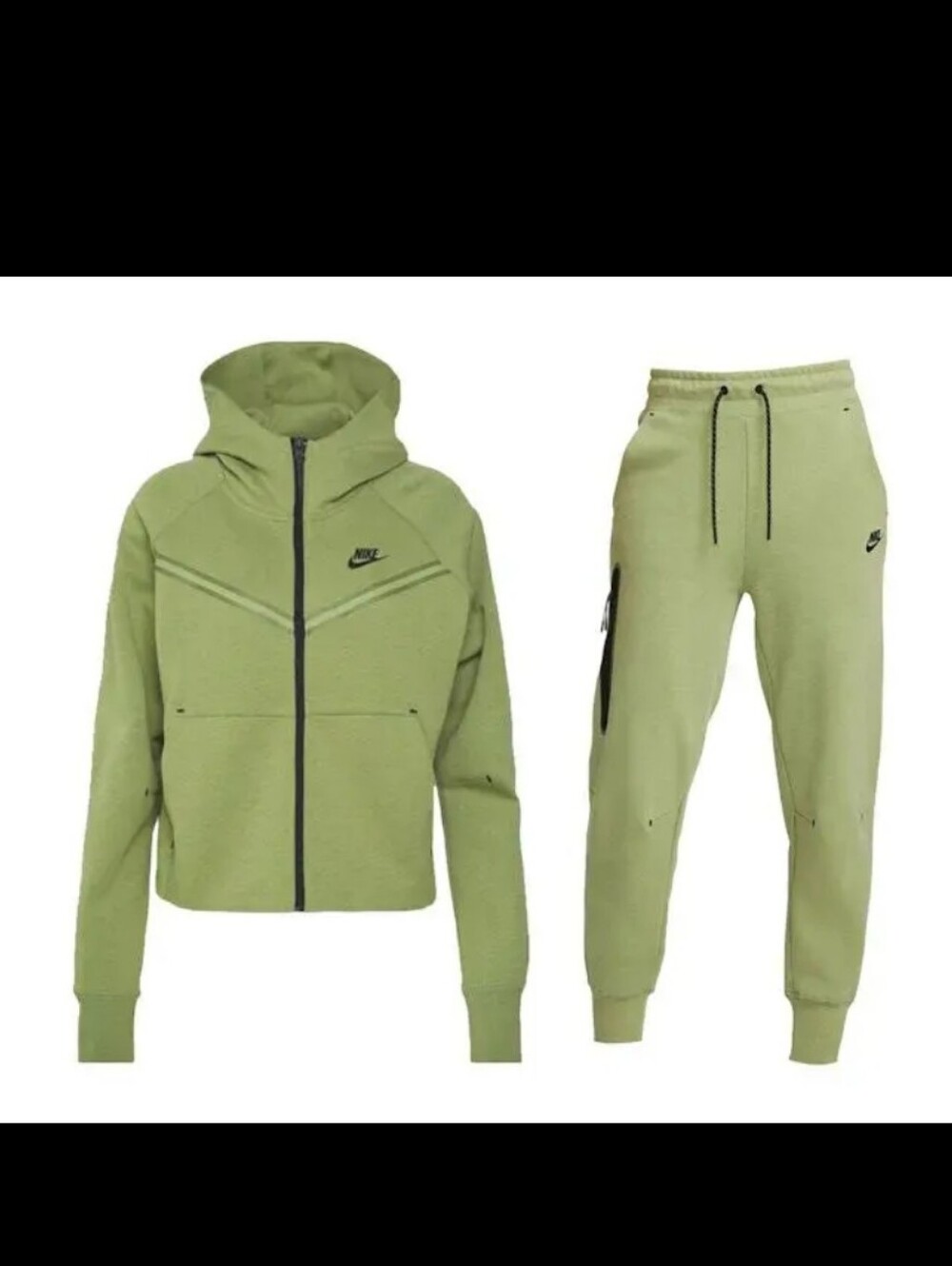 NWT Women's 2pc Plus Size 2X Nike Tech Fleece Zip Jacket & Jogger Set